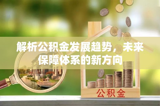 汨罗解析公积金发展趋势，未来保障体系的新方向