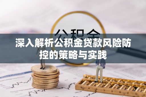汨罗深入解析公积金贷款风险防控的策略与实践
