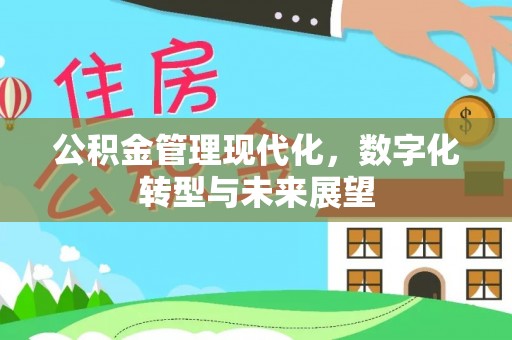 汨罗公积金管理现代化，数字化转型与未来展望