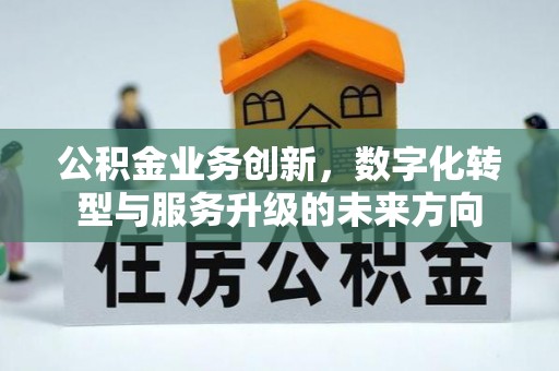 汨罗公积金业务创新，数字化转型与服务升级的未来方向