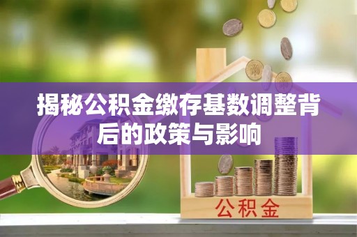 汨罗揭秘公积金缴存基数调整背后的政策与影响
